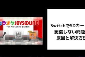 SwitchでSDカードが 認識しない問題の 原因と解決方法